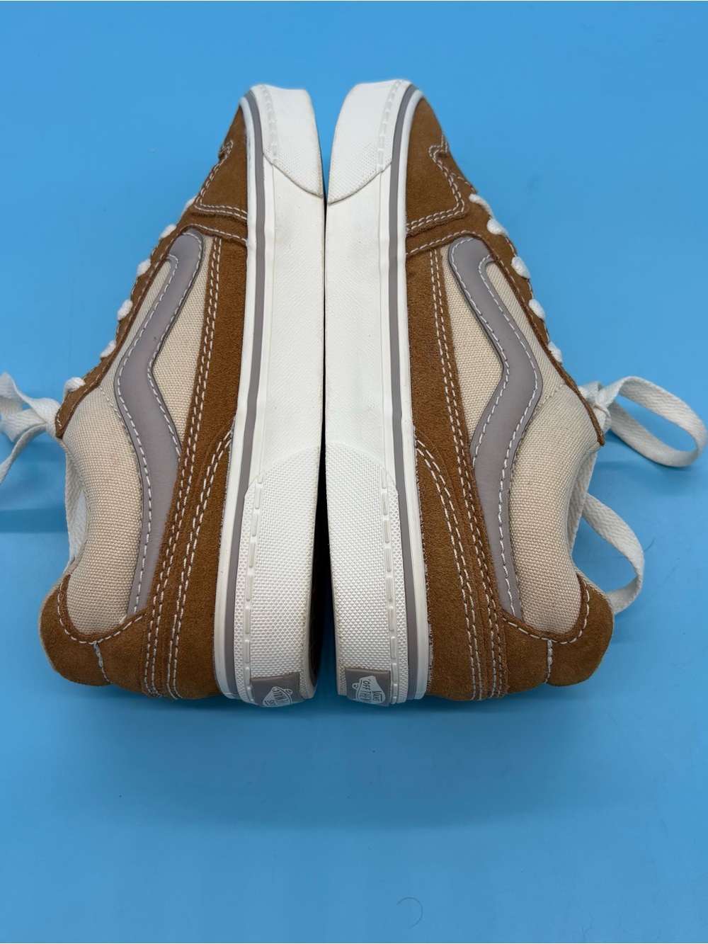Vans Caldrone Low Top Skate Shoes Sneakers Brown Sugar/Tan Size 9 - Picture 3 of 7